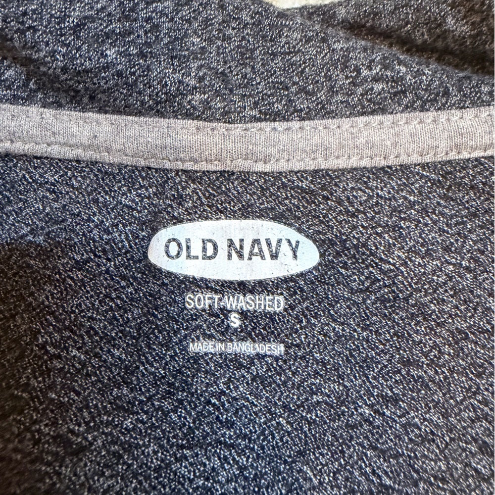 Old Navy Soft Washed Full Zip Hoodie Gray Women’s Small Casual Sweatshirt - Picture 4 of 9